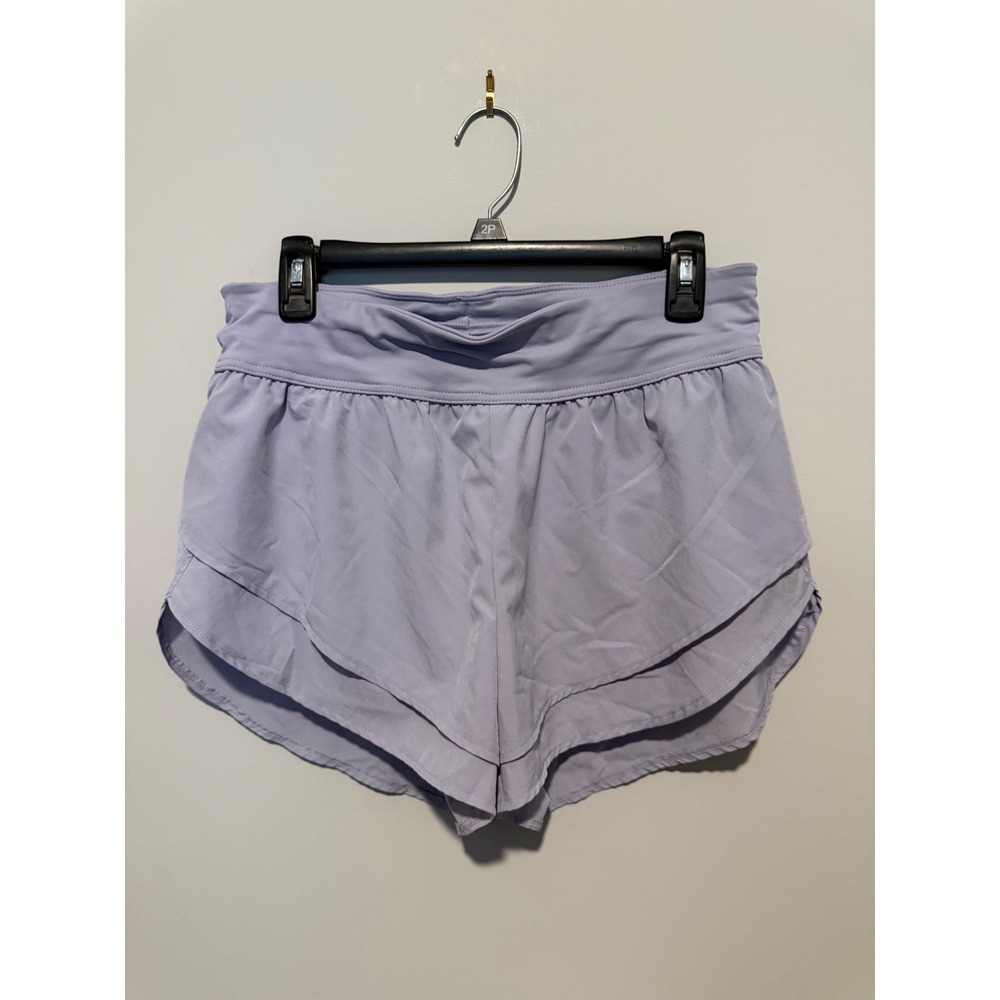 Apana Womens Lavender Purple Active Running Shorts Size Medium Built-in Liner